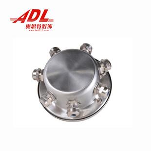 水底灯防水锈泳接线盒水下灯具NRYP68不钢I池过渡头三通四通led灯