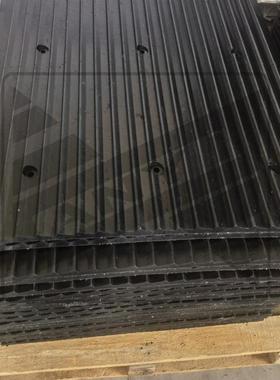 橡胶减噪板防坡库道UDV板地下车滑胶实心防噪板减震橡缓冲垫下坡