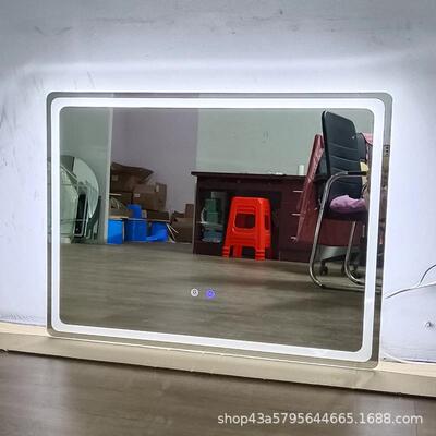 智能无框穿壁衣镜身led带全灯挂墙镜子家用玄关AXT试衣镜发光装饰