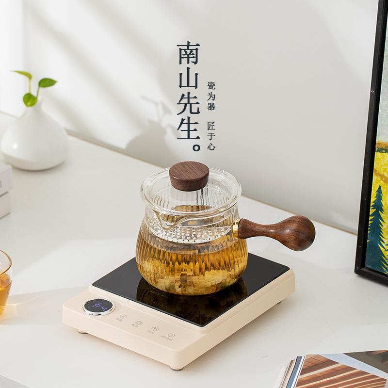 南山先生无品牌/纳福玻璃侧把公室煮办茶壶电陶烧炉水壶养生壶煮