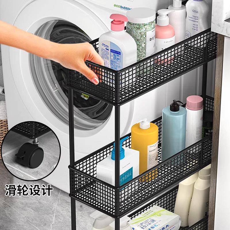 卫生间浴夹缝置物收架门后缝隙纳柜室无品牌/架极窄落地窄缝子窄