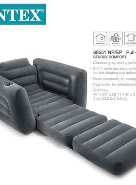 itex66551充气n沙简发可折叠床约客厅小户床型单人98145两用