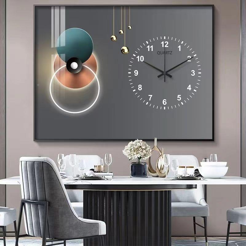 电表箱装CDA饰免挡打孔安装简约客厅表挂画遮总开关钟配电箱电闸