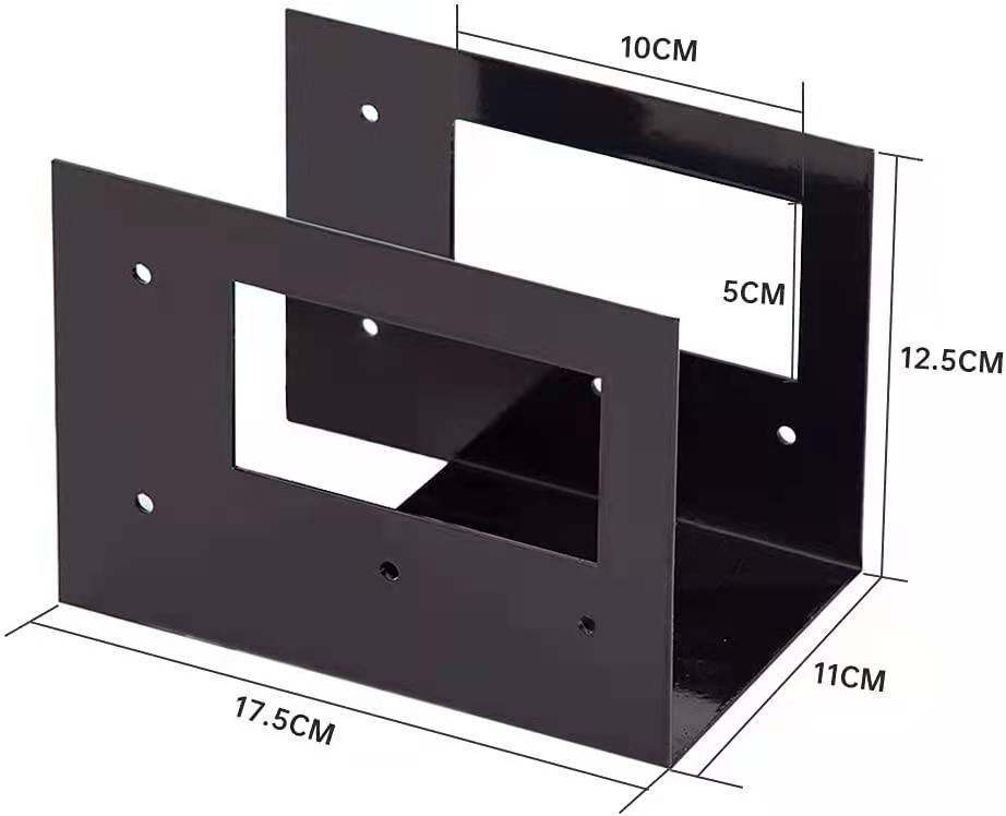跨境铁艺火柴架套件黑色木材堆放柴火架户外木头收纳组装支架