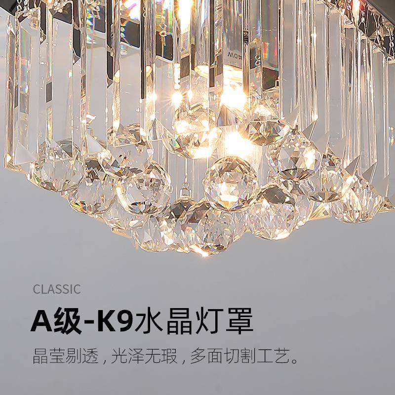 后吸顶衣灯玄关过道灯现代轻灯奢水晶帽间现HSX代简约阳台走廊新