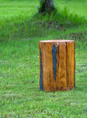 发树桩灯户外仿真草SZ64坪光木纹景观园林灯花园布置装庭饰太阳能