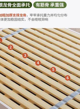 2I全实木无头床排意骨制架矮床榻榻米日式简约民宿酒IXD可店任定