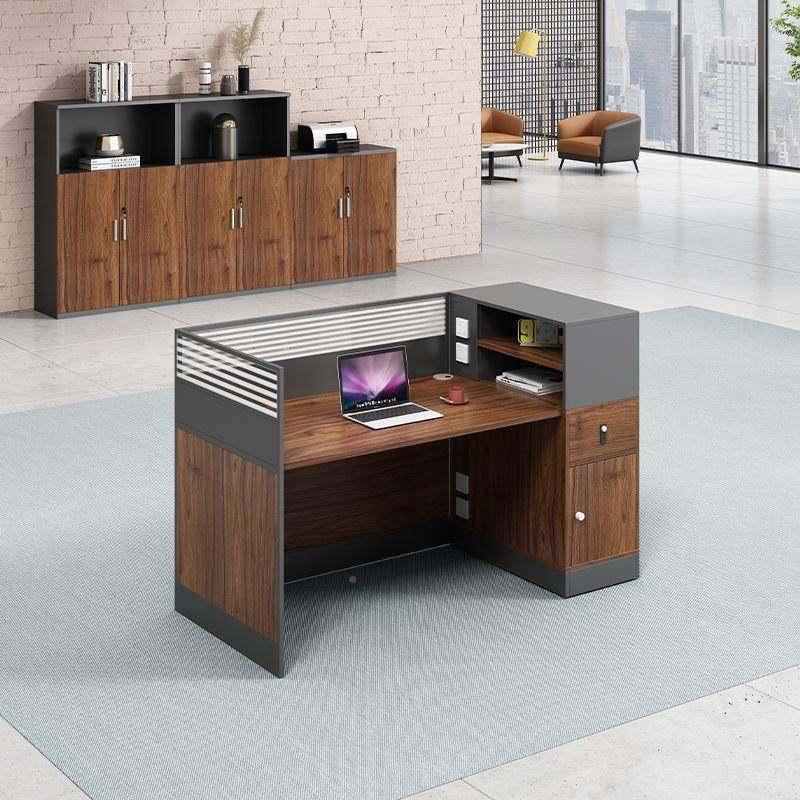 办公桌桌椅组合kl935约现代职员工位卡座二简6四4色人位白办公子