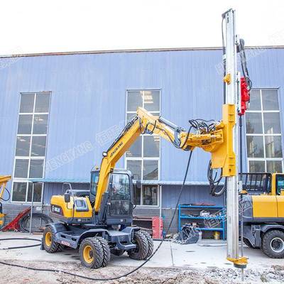 挖掘机改光伏孔护钻机光伏螺旋钻隧孔护道矿FWR山凿岩机坡支挖改