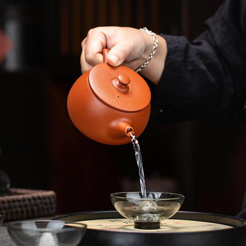 原矿朱泥手工紫砂茶UEM壶凤鸣壶西壶鸟大叫壶半容施量过滤泡茶壶