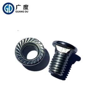 架螺丝6*12马车栓配套兰桥母m无品牌/法6马车螺栓桥架螺栓