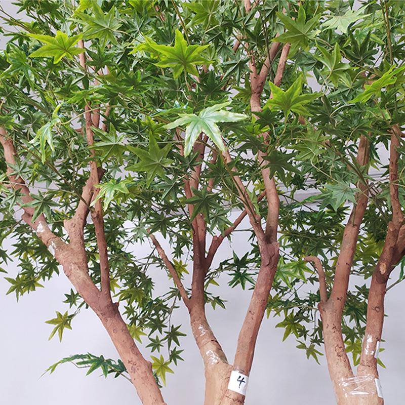 仿真绿植枫树人造景观家居软DPW枫装绿摆件商场场景布化置仿真树