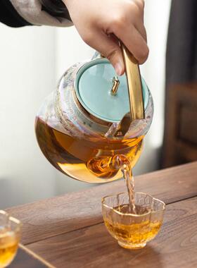 蒸茶器蒸汽全自动电陶炉装YCI煮茶茶具器套家网红煮茶壶蒸茶壶茶