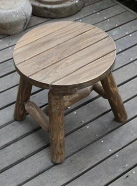 厂人家直美销意式田园实40918木凳子木质时尚创家用儿童成小圆凳