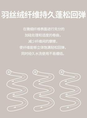 亚男朵星球羽丝绒安睡枕蓬松音可水洗枕头四季枕头F9676H6T静芯通