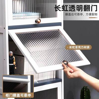 极窄全书封闭书柜落2228CHFM靠墙桌上置物架儿地童玩具收纳架架玩