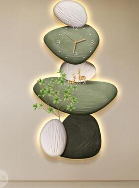 石来运装转入户玄关饰画带表发光灯57054电画走廊尽头视钟墙好寓