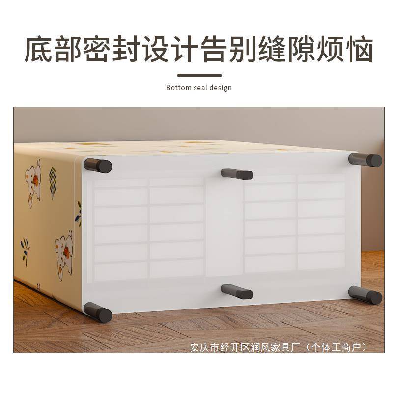 耐用布衣柜加粗钢架布艺全封闭简易全结实加厚免安装折叠衣橱收纳