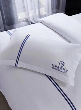 四件套s60民宿草床上用布品枕套纯棉床品缎工艺纹床单ORZ双人床60