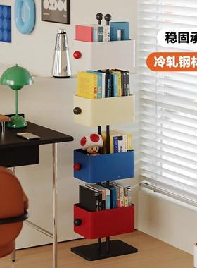 方盒书架客厅家用儿铁童落地转角物架简易杂EYL彩色卧室置艺志架
