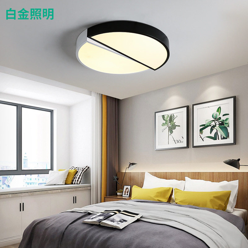 铁艺圆形LED吸顶灯无极调光