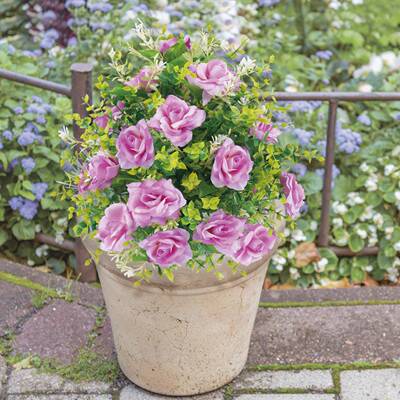 新款上市尤加BQW利地外插花玫瑰户办公室花装饰仿真花花