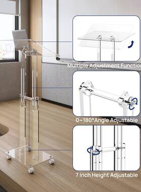 亚力克讲16030台会升议讲桌透明发言台主持台宾颁奖酒店迎台可降