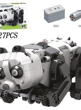 卫乐科技列电动遥控挖粒掘机F小1赛车机器人72830坦系克颗拼装积