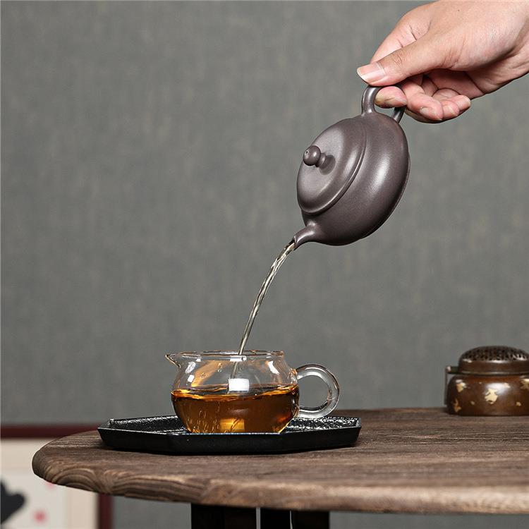 宜兴紫茶砂原WPH0783壶矿天泡青泥手工明炉家用功夫壶茶具