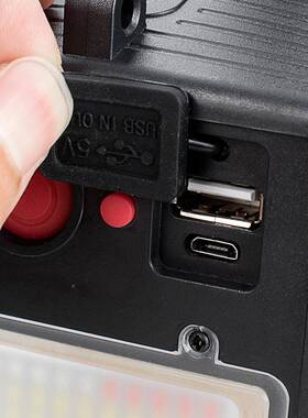 新大功率P90强W868A/W8光探照灯LED户外露营巡蓝带红警示手提款式