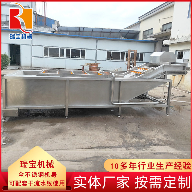 不锈钢高压喷淋气泡果蔬清洗机