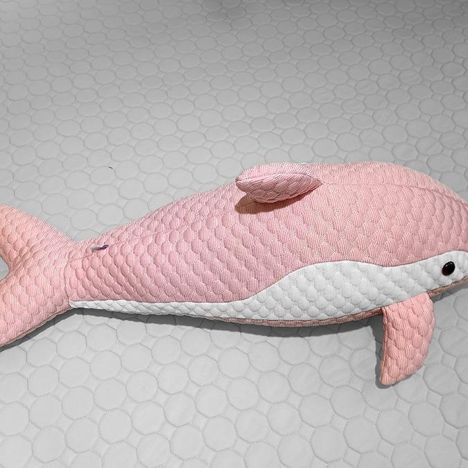 可爱爆了的凉豆豆小海当豚可头可当靠EUT枕方便拆卸可枕水洗抱可