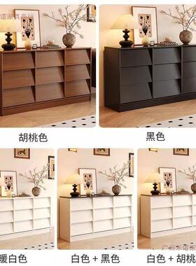 实木斗柜式抽柜屉柜我是床尾置物柜中收纳靠墙72905储物小边柜柜