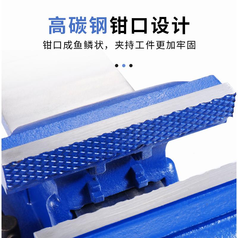 小型钳工业级重型台虎多台功能精密台钳子家用平口IWQ钳工作钳台