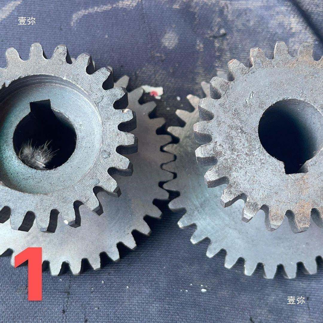 变生铁铡草机配件大全517档连体轮大齿齿圈变粉碎机配件链条速零