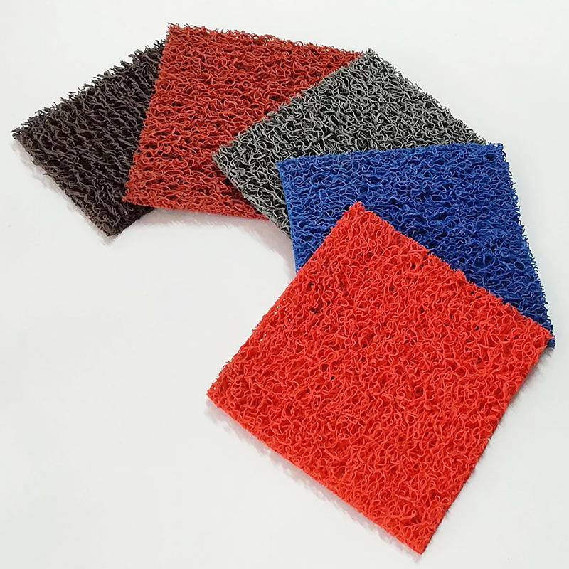 镂空无品牌/通无底丝圈地垫入户门透塑料底水p滑vc脚垫进门厨房防