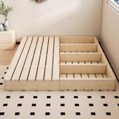 实床木11600榻榻米床架儿落地出租房叠床现代双人折床卧室童木板