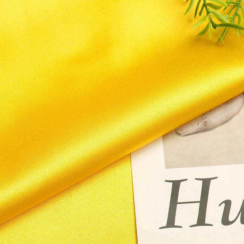 弹力素绉YL3133缎6姆丝面料服装衬衣家居服真绸缎米桑蚕丝布料厂