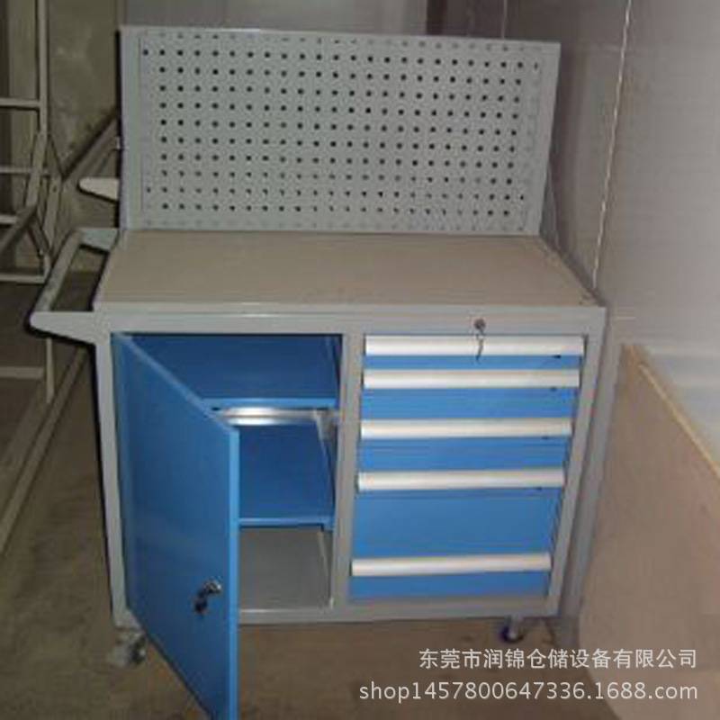 车间重型维修工具车带轮挂板工具箱手推移动带抽屉工具柜车间专用