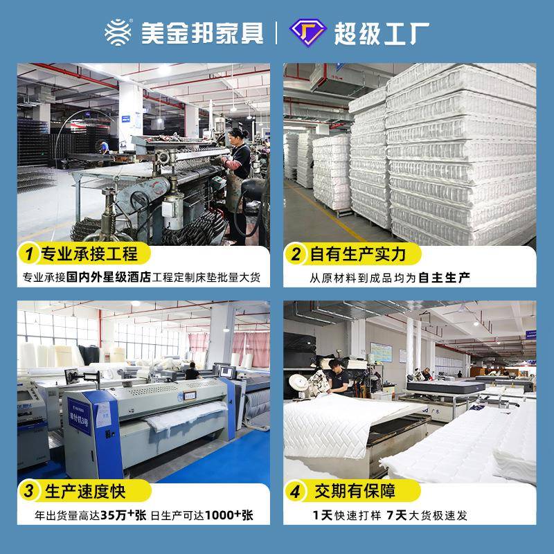 加厚不簧塌陷宿舍弹床垫弹20公分厚整网簧床垫无品牌/租房用席梦