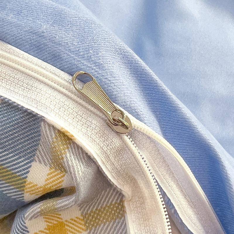 热卖斜纹绣加YOUYI磨厚磨毛卡通刺植羊绒柔软亲物肤磨四毛件套