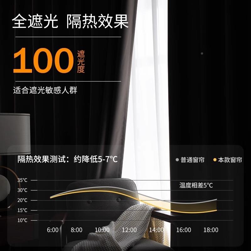 临街边无品牌/超强马路隔断音气窗帘免打孔装遮光隔热防安晒隔冷