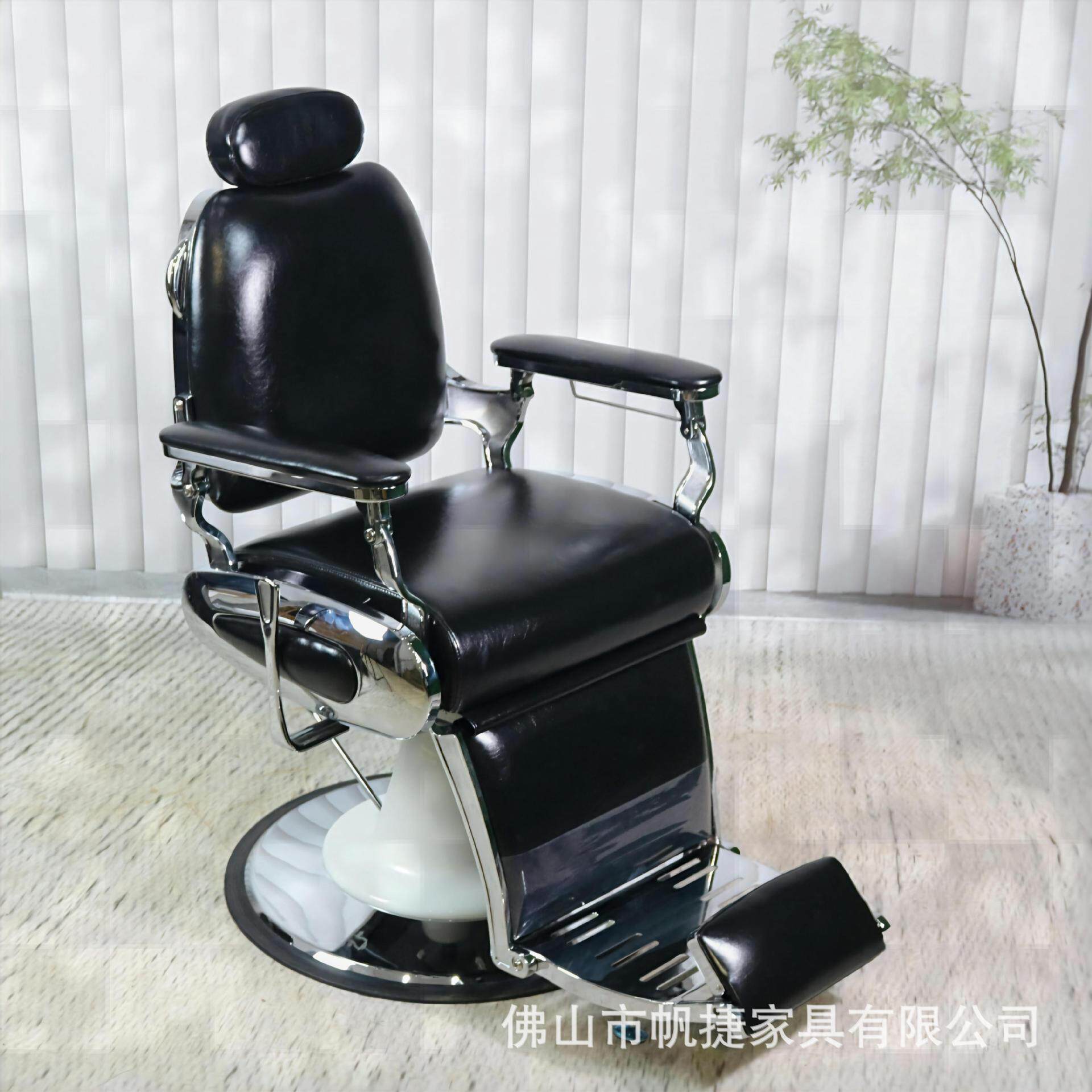 理发店油头大椅理发可升降放倒发廊转椅商用理发椅高密度海绵
