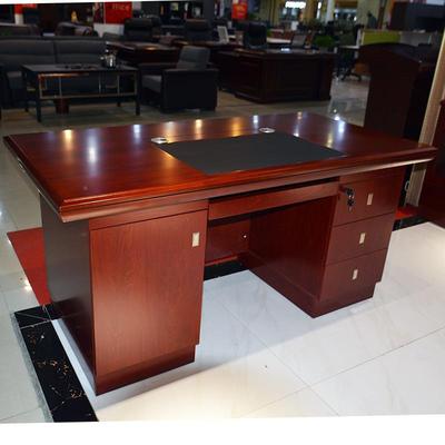 四川办4公桌油漆1.米电脑台式桌带抽屉主管16桌PDH米单位办公桌.