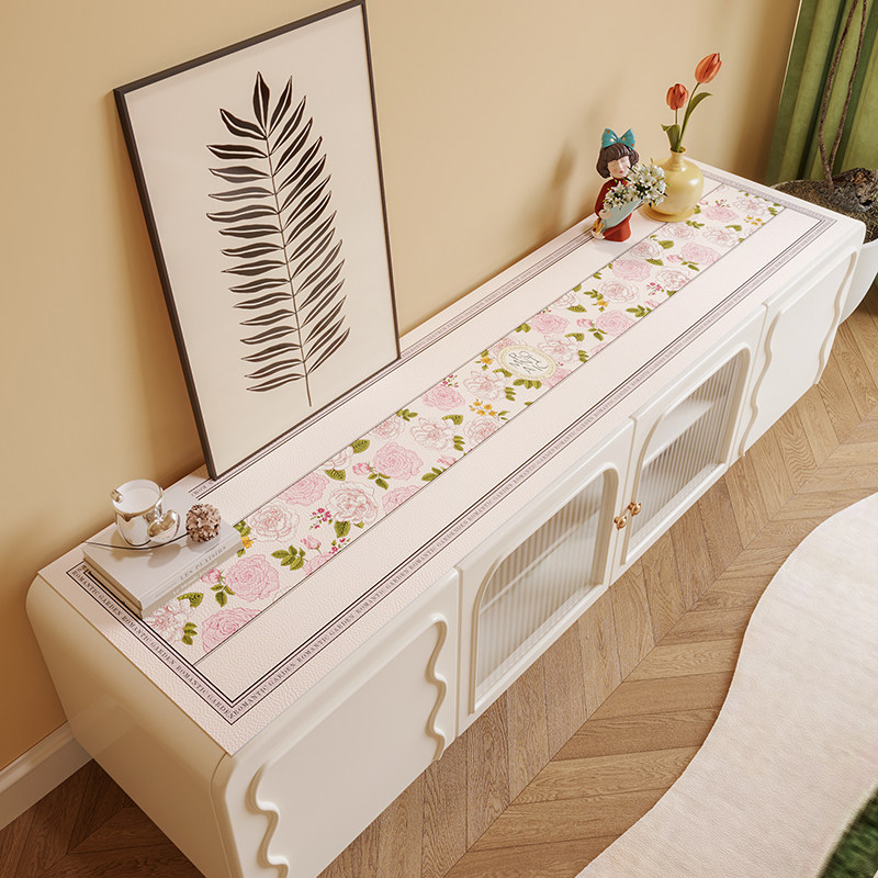 电视柜桌布皮革长方形台面垫防水防油免洗桌垫鞋柜垫防烫盖巾盖布