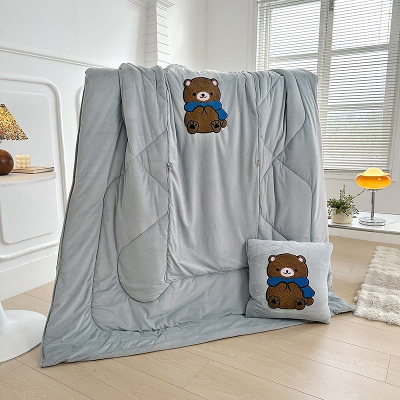 A类母婴级全绒抱枕被子两用二合一车载车用办公室午睡午休学生被