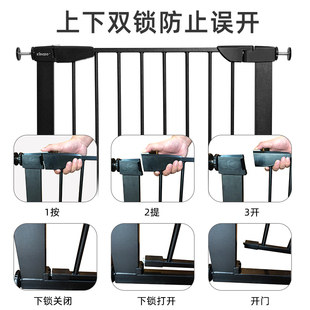 KINGBO 91cm加高儿童楼梯口护栏婴儿安全门栏宠物隔离围栏栅栏