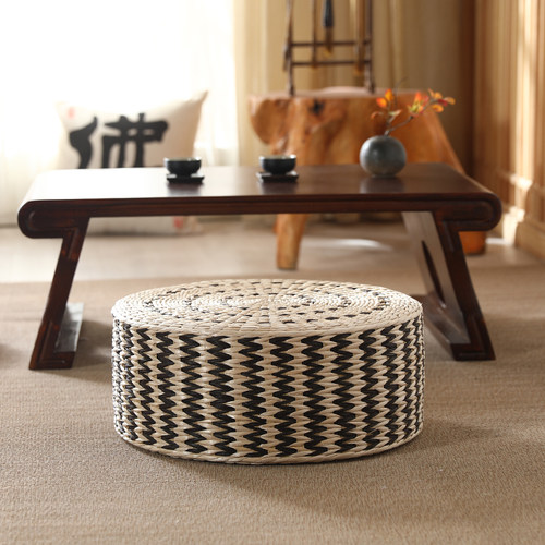 小凳子家用矮凳草编圆凳客厅茶几沙发凳子创意坐墩大人儿童小板凳