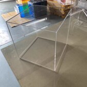 亚克力盒子有机玻璃板材亚克力大料开小料热弯亚克力机器罩子定制