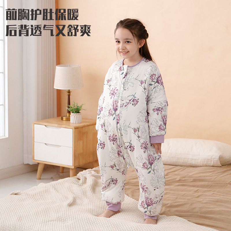 儿童睡袋分腿连体秋冬款加厚宝宝防踢被子神器中大童学生四季通用,婴童用品,睡袋/防踢被,淘宝优惠券,粉丝福利购,淘宝优惠卷